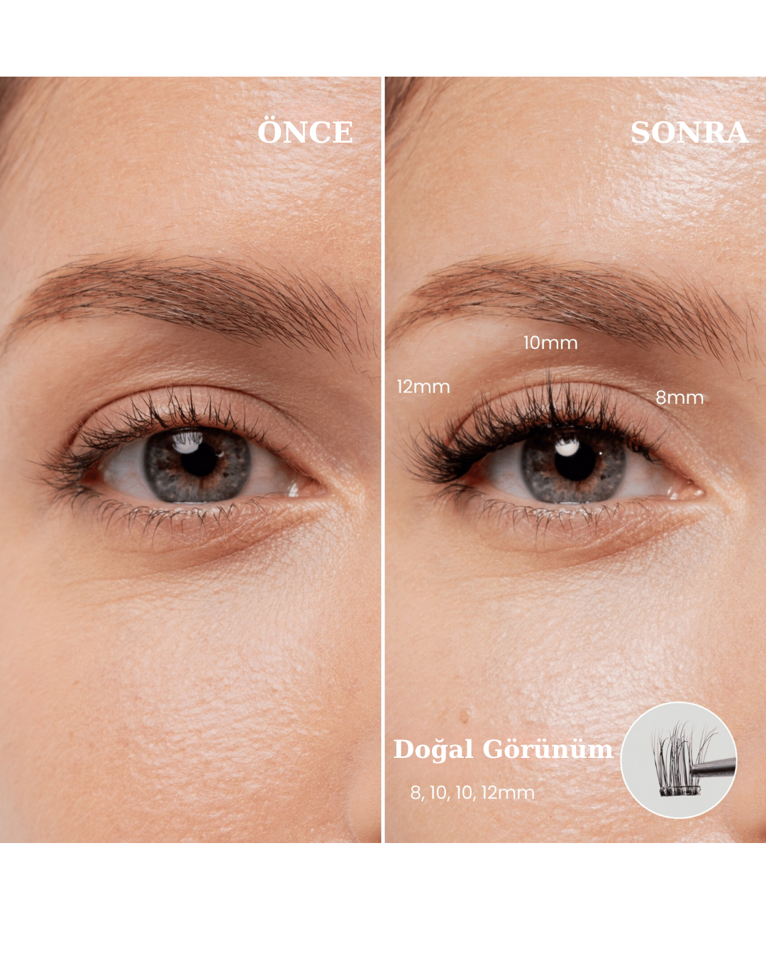 Takma Kirpik Kiti (Doğal)